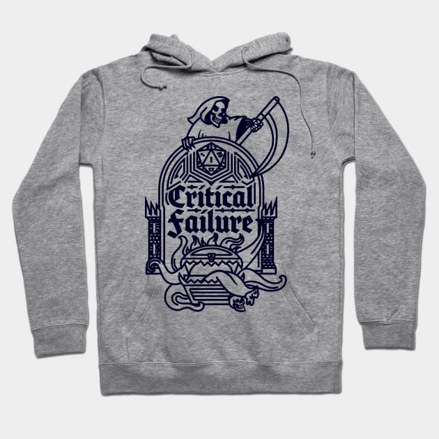 Critical Failure Hoodie by Curiositees Co.